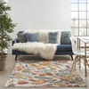 image:imageNourison Home Allur Ivory Multicolor 2 x 3 Area Rug  Easy Clean Non Shedding Bed Room Living Room Dining Room Kitchen 2 x 3Ivory Multicolor