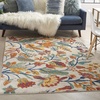 image:imageNourison Home Allur Ivory Multicolor 2 x 3 Area Rug  Easy Clean Non Shedding Bed Room Living Room Dining Room Kitchen 2 x 3Ivory Multicolor