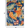image:imageNourison Home Allur Ivory Multicolor 2 x 3 Area Rug  Easy Clean Non Shedding Bed Room Living Room Dining Room Kitchen 2 x 3Navy Multicolor