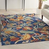 image:imageNourison Home Allur Ivory Multicolor 2 x 3 Area Rug  Easy Clean Non Shedding Bed Room Living Room Dining Room Kitchen 2 x 3Navy Multicolor