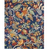 image:imageNourison Home Allur Ivory Multicolor 2 x 3 Area Rug  Easy Clean Non Shedding Bed Room Living Room Dining Room Kitchen 2 x 3Navy Multicolor