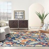 image:imageNourison Home Allur Ivory Multicolor 2 x 3 Area Rug  Easy Clean Non Shedding Bed Room Living Room Dining Room Kitchen 2 x 3Navy Multicolor