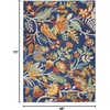image:imageNourison Home Allur Ivory Multicolor 2 x 3 Area Rug  Easy Clean Non Shedding Bed Room Living Room Dining Room Kitchen 2 x 3Navy Multicolor