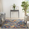 image:imageNourison Home Allur Ivory Multicolor 2 x 3 Area Rug  Easy Clean Non Shedding Bed Room Living Room Dining Room Kitchen 2 x 3Navy Multicolor