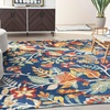 image:imageNourison Home Allur Ivory Multicolor 2 x 3 Area Rug  Easy Clean Non Shedding Bed Room Living Room Dining Room Kitchen 2 x 3Navy Multicolor