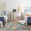 image:imageNourison Home Allur Ivory Multicolor 2 x 3 Area Rug  Easy Clean Non Shedding Bed Room Living Room Dining Room Kitchen 2 x 3Turquoise Multicolor