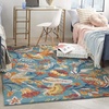 image:imageNourison Home Allur Ivory Multicolor 2 x 3 Area Rug  Easy Clean Non Shedding Bed Room Living Room Dining Room Kitchen 2 x 3Turquoise Multicolor
