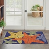 image:imageNourison Home Aloha Blue Multicolor 53 x 75 Area Rug  Easy Clean Non Shedding Bed Room Living Room Dining Room Kitchen 5 x 8Blue Multicolor