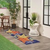 image:imageNourison Home Aloha Blue Multicolor 53 x 75 Area Rug  Easy Clean Non Shedding Bed Room Living Room Dining Room Kitchen 5 x 8Blue Multicolor