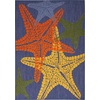 image:imageNourison Home Aloha Blue Multicolor 53 x 75 Area Rug  Easy Clean Non Shedding Bed Room Living Room Dining Room Kitchen 5 x 8Blue Multicolor