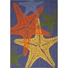 image:imageNourison Home Aloha Blue Multicolor 53 x 75 Area Rug  Easy Clean Non Shedding Bed Room Living Room Dining Room Kitchen 5 x 8Blue Multicolor
