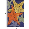 image:imageNourison Home Aloha Blue Multicolor 53 x 75 Area Rug  Easy Clean Non Shedding Bed Room Living Room Dining Room Kitchen 5 x 8Blue Multicolor