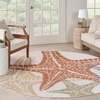 image:imageNourison Home Aloha Blue Multicolor 53 x 75 Area Rug  Easy Clean Non Shedding Bed Room Living Room Dining Room Kitchen 5 x 8Ivory Multicolor