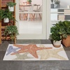 image:imageNourison Home Aloha Blue Multicolor 53 x 75 Area Rug  Easy Clean Non Shedding Bed Room Living Room Dining Room Kitchen 5 x 8Ivory Multicolor