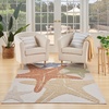 image:imageNourison Home Aloha Blue Multicolor 53 x 75 Area Rug  Easy Clean Non Shedding Bed Room Living Room Dining Room Kitchen 5 x 8Ivory Multicolor