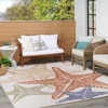 image:imageNourison Home Aloha Blue Multicolor 53 x 75 Area Rug  Easy Clean Non Shedding Bed Room Living Room Dining Room Kitchen 5 x 8Ivory Multicolor