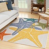 image:imageNourison Home Aloha Blue Multicolor 53 x 75 Area Rug  Easy Clean Non Shedding Bed Room Living Room Dining Room Kitchen 5 x 8Multi Color
