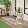 image:imageNourison Home Aloha Blue Multicolor 53 x 75 Area Rug  Easy Clean Non Shedding Bed Room Living Room Dining Room Kitchen 5 x 8Multi Color