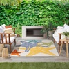 image:imageNourison Home Aloha Blue Multicolor 53 x 75 Area Rug  Easy Clean Non Shedding Bed Room Living Room Dining Room Kitchen 5 x 8Multi Color