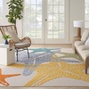 image:imageNourison Home Aloha Blue Multicolor 53 x 75 Area Rug  Easy Clean Non Shedding Bed Room Living Room Dining Room Kitchen 5 x 8Multi Color