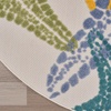 image:imageNourison Home Aloha Blue Multicolor 53 x 75 Area Rug  Easy Clean Non Shedding Bed Room Living Room Dining Room Kitchen 5 x 8Multi Color