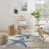 image:imageNourison Home Aloha Green Yellow 53 x 75 Area Rug  Easy Clean Non Shedding Bed Room Living Room Dining Room Kitchen 5 x 8BlueGrey