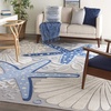 image:imageNourison Home Aloha Green Yellow 53 x 75 Area Rug  Easy Clean Non Shedding Bed Room Living Room Dining Room Kitchen 5 x 8BlueGrey