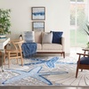 image:imageNourison Home Aloha Green Yellow 53 x 75 Area Rug  Easy Clean Non Shedding Bed Room Living Room Dining Room Kitchen 5 x 8BlueGrey
