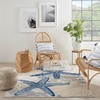 image:imageNourison Home Aloha Green Yellow 53 x 75 Area Rug  Easy Clean Non Shedding Bed Room Living Room Dining Room Kitchen 5 x 8BlueGrey