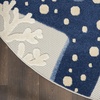 image:imageNourison Home Aloha Green Yellow 53 x 75 Area Rug  Easy Clean Non Shedding Bed Room Living Room Dining Room Kitchen 5 x 8BlueGrey