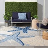 image:imageNourison Home Aloha Green Yellow 53 x 75 Area Rug  Easy Clean Non Shedding Bed Room Living Room Dining Room Kitchen 5 x 8BlueGrey