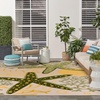 image:imageNourison Home Aloha Green Yellow 53 x 75 Area Rug  Easy Clean Non Shedding Bed Room Living Room Dining Room Kitchen 5 x 8Green Yellow