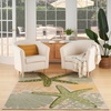 image:imageNourison Home Aloha Green Yellow 53 x 75 Area Rug  Easy Clean Non Shedding Bed Room Living Room Dining Room Kitchen 5 x 8Green Yellow