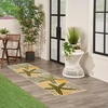 image:imageNourison Home Aloha Green Yellow 53 x 75 Area Rug  Easy Clean Non Shedding Bed Room Living Room Dining Room Kitchen 5 x 8Green Yellow