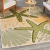 image:imageNourison Home Aloha Green Yellow 53 x 75 Area Rug  Easy Clean Non Shedding Bed Room Living Room Dining Room Kitchen 5 x 8Green Yellow