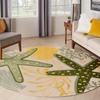 image:imageNourison Home Aloha Green Yellow 53 x 75 Area Rug  Easy Clean Non Shedding Bed Room Living Room Dining Room Kitchen 5 x 8Green Yellow