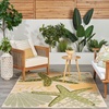 image:imageNourison Home Aloha Green Yellow 53 x 75 Area Rug  Easy Clean Non Shedding Bed Room Living Room Dining Room Kitchen 5 x 8Green Yellow