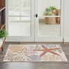 image:imageNourison Home Aloha Green Yellow 53 x 75 Area Rug  Easy Clean Non Shedding Bed Room Living Room Dining Room Kitchen 5 x 8Ivory Multicolor