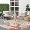 image:imageNourison Home Aloha Green Yellow 53 x 75 Area Rug  Easy Clean Non Shedding Bed Room Living Room Dining Room Kitchen 5 x 8Ivory Multicolor