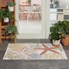 image:imageNourison Home Aloha Green Yellow 53 x 75 Area Rug  Easy Clean Non Shedding Bed Room Living Room Dining Room Kitchen 5 x 8Ivory Multicolor
