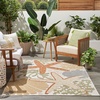 image:imageNourison Home Aloha Green Yellow 53 x 75 Area Rug  Easy Clean Non Shedding Bed Room Living Room Dining Room Kitchen 5 x 8Ivory Multicolor