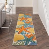 image:imageNourison Home Aloha Green Yellow 53 x 75 Area Rug  Easy Clean Non Shedding Bed Room Living Room Dining Room Kitchen 5 x 8Multi Color