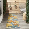 image:imageNourison Home Aloha Green Yellow 53 x 75 Area Rug  Easy Clean Non Shedding Bed Room Living Room Dining Room Kitchen 5 x 8Multi Color