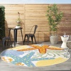 image:imageNourison Home Aloha Green Yellow 53 x 75 Area Rug  Easy Clean Non Shedding Bed Room Living Room Dining Room Kitchen 5 x 8Multi Color