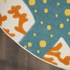 image:imageNourison Home Aloha Green Yellow 53 x 75 Area Rug  Easy Clean Non Shedding Bed Room Living Room Dining Room Kitchen 5 x 8Multi Color