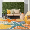 image:imageNourison Home Aloha Green Yellow 53 x 75 Area Rug  Easy Clean Non Shedding Bed Room Living Room Dining Room Kitchen 5 x 8Multi Color