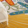 image:imageNourison Home Aloha Green Yellow 53 x 75 Area Rug  Easy Clean Non Shedding Bed Room Living Room Dining Room Kitchen 5 x 8Multi Color
