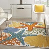 image:imageNourison Home Aloha Green Yellow 53 x 75 Area Rug  Easy Clean Non Shedding Bed Room Living Room Dining Room Kitchen 5 x 8Multi Color