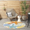 image:imageNourison Home Aloha Green Yellow 53 x 75 Area Rug  Easy Clean Non Shedding Bed Room Living Room Dining Room Kitchen 5 x 8Multi Color