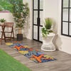 image:imageNourison Home Aloha Green Yellow 53 x 75 Area Rug  Easy Clean Non Shedding Bed Room Living Room Dining Room Kitchen 5 x 8Navy Multicolor